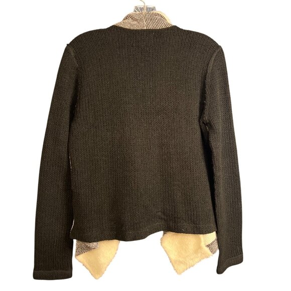 Skies Are Blue Open Waterfall Knit Cardigan M - Picture 4 of 5